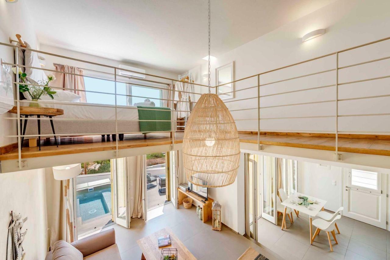 Villa Alba In Syros With Private Jacuzzi Azolimnos Exterior foto