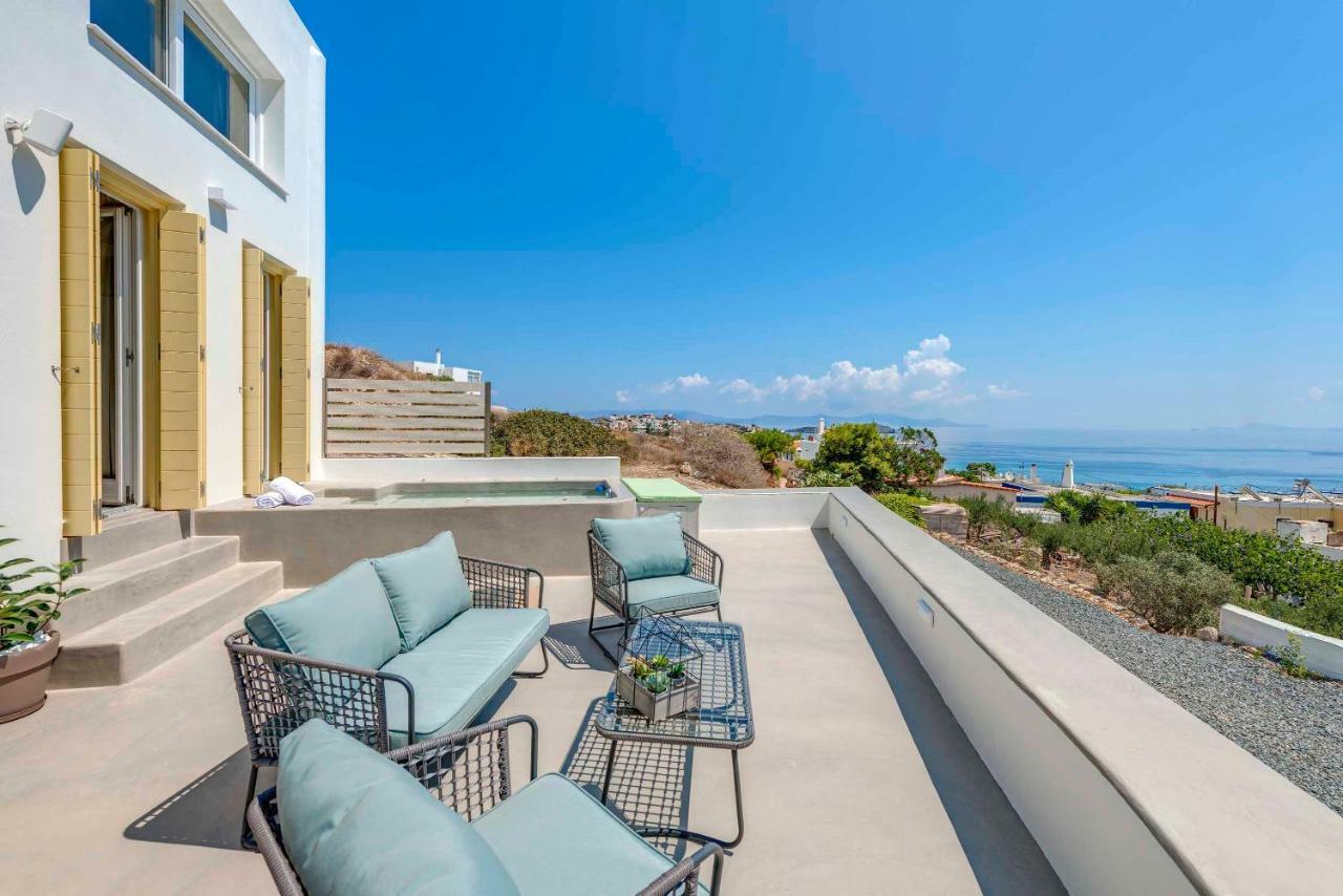 Villa Alba In Syros With Private Jacuzzi Azolimnos Exterior foto